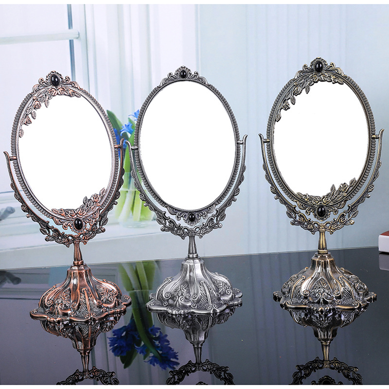 Tech Room Accessories - Espejo de maquillaje Retro europeo para