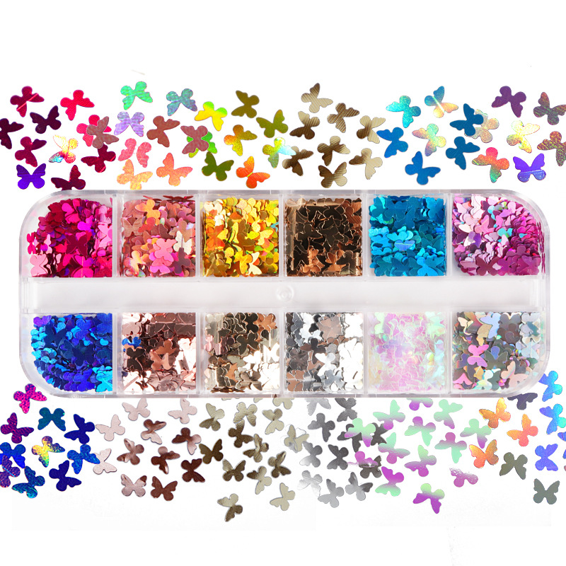 Vet Tech Accessories - Mariposa fluorescente de colores mezclados, accesorios