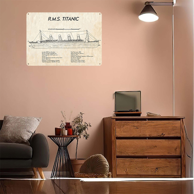 Póster Metálico de RMS Titanic - Tech Room Accessories reseña y precio