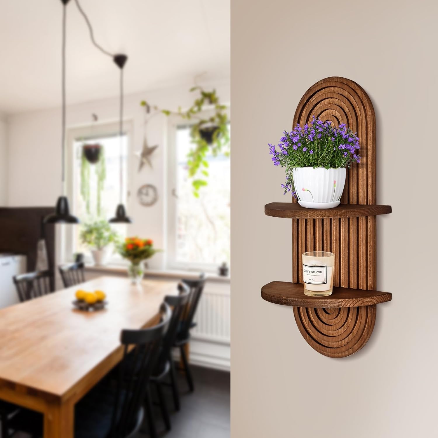 Estantes Flotantes de Madera,  - Tech Room Accessories reseña y precio